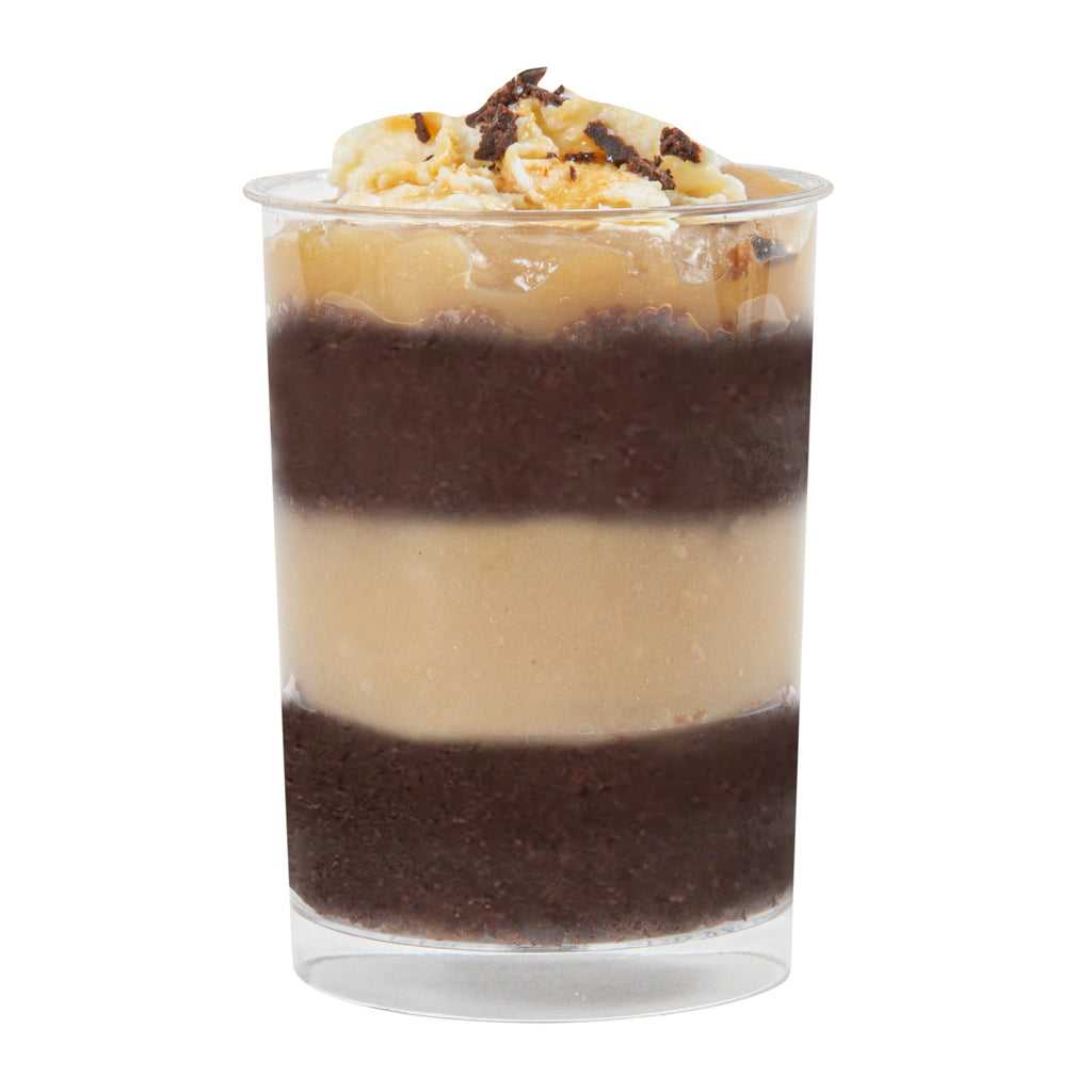 Mini Serve 5 oz Round Clear Plastic Dessert Cup - 2 1/4" x 2 1/4" x 3 1/4" - 25 count box