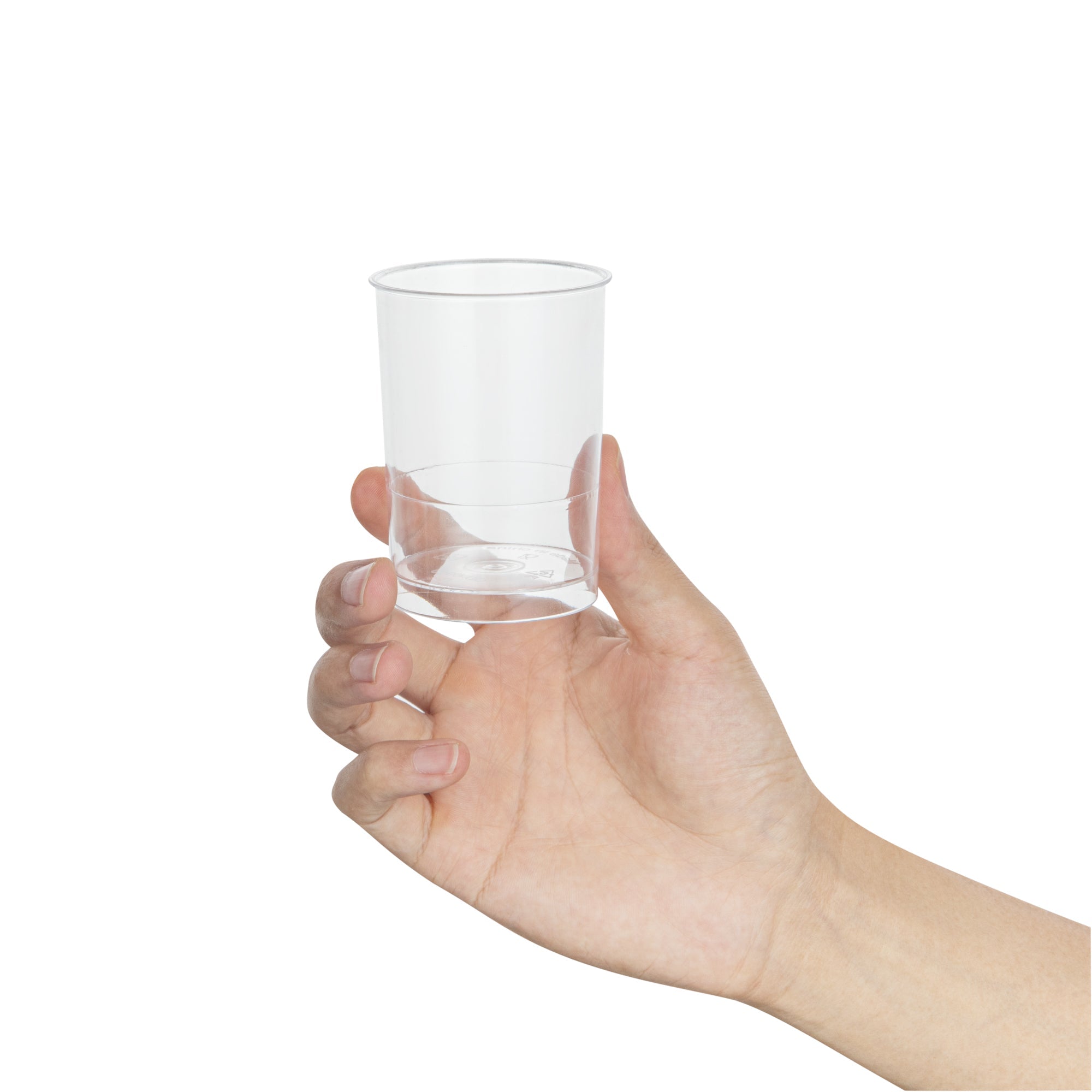 Mini Serve 5 oz Round Clear Plastic Dessert Cup - 2 1/4" x 2 1/4" x 3 1/4" - 100 count box