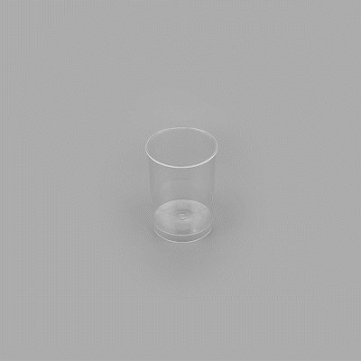 Mini Serve 5 oz Round Clear Plastic Dessert Cup - 2 1/4" x 2 1/4" x 3 1/4" - 100 count box