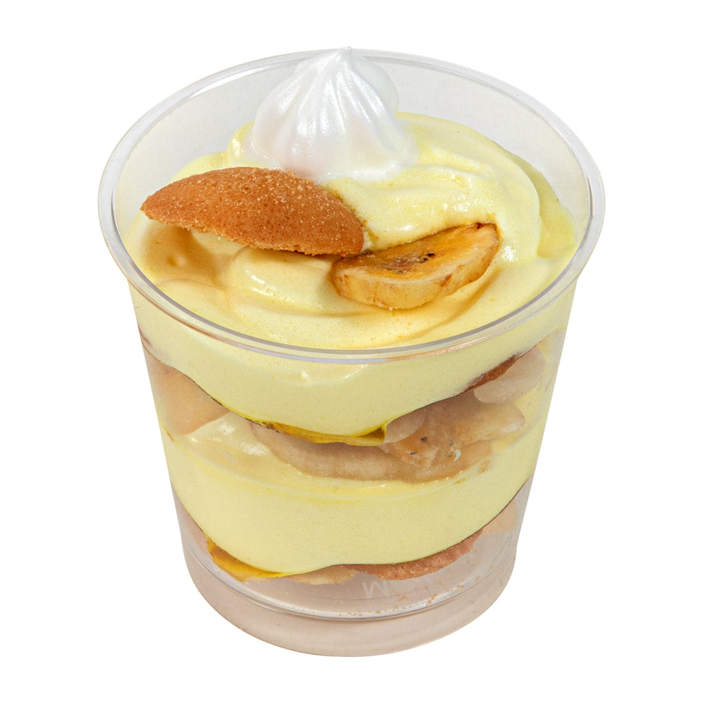 Mini Serve 6 oz Round Clear Plastic Dessert Cup - 3'' x 3'' x 2 3/4'' - 25 count box