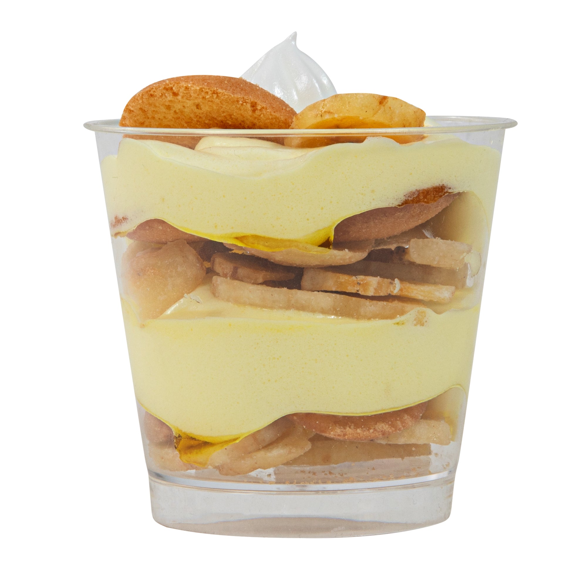 Mini Serve 6 oz Round Clear Plastic Dessert Cup - 3'' x 3'' x 2 3/4'' - 25 count box