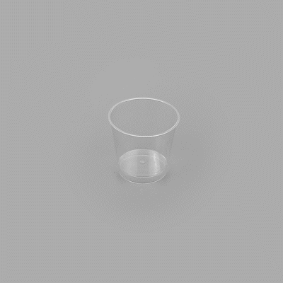 Mini Serve 6 oz Round Clear Plastic Dessert Cup - 3'' x 3'' x 2 3/4'' - 25 count box