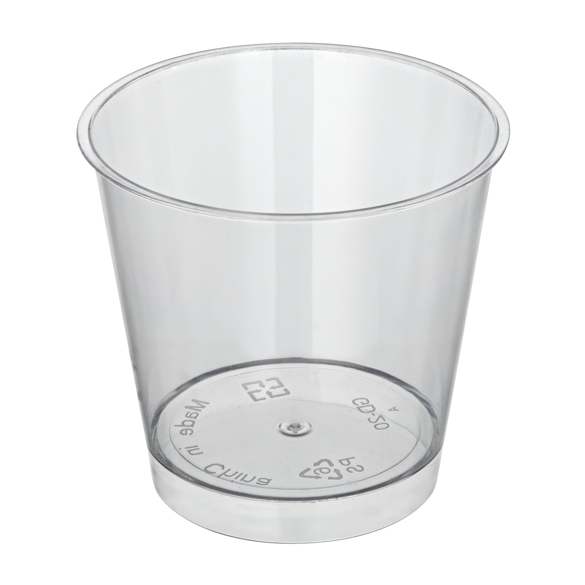 Mini Serve 6 oz Round Clear Plastic Dessert Cup - 3'' x 3'' x 2 3/4'' - 25 count box