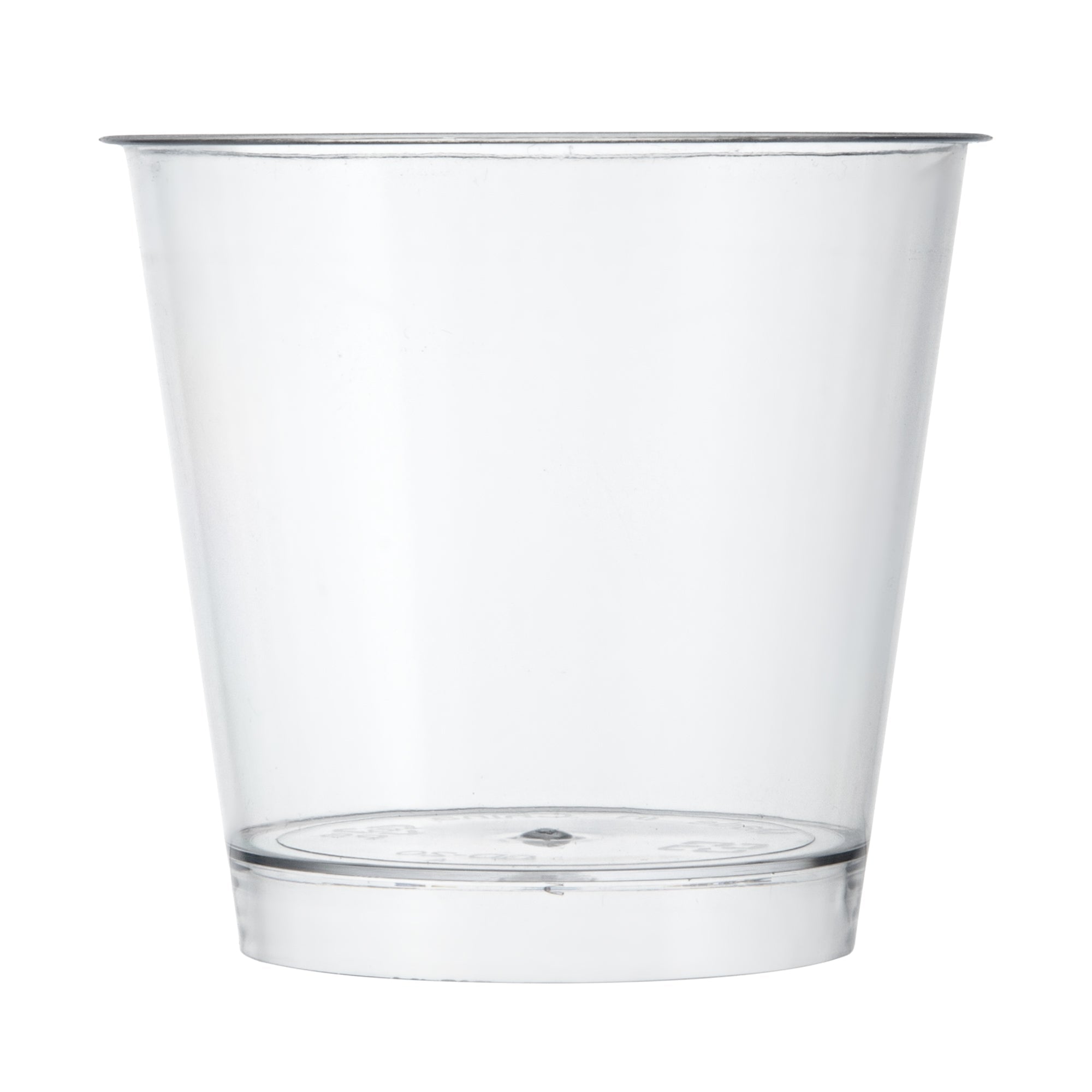 Mini Serve 6 oz Round Clear Plastic Dessert Cup - 3'' x 3'' x 2 3/4'' - 25 count box