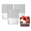 Mini Serve 5 oz Square Clear Plastic Dessert Cup - 2 3/4'' x 2 3/4'' x 1 3/4'' - 25 count box