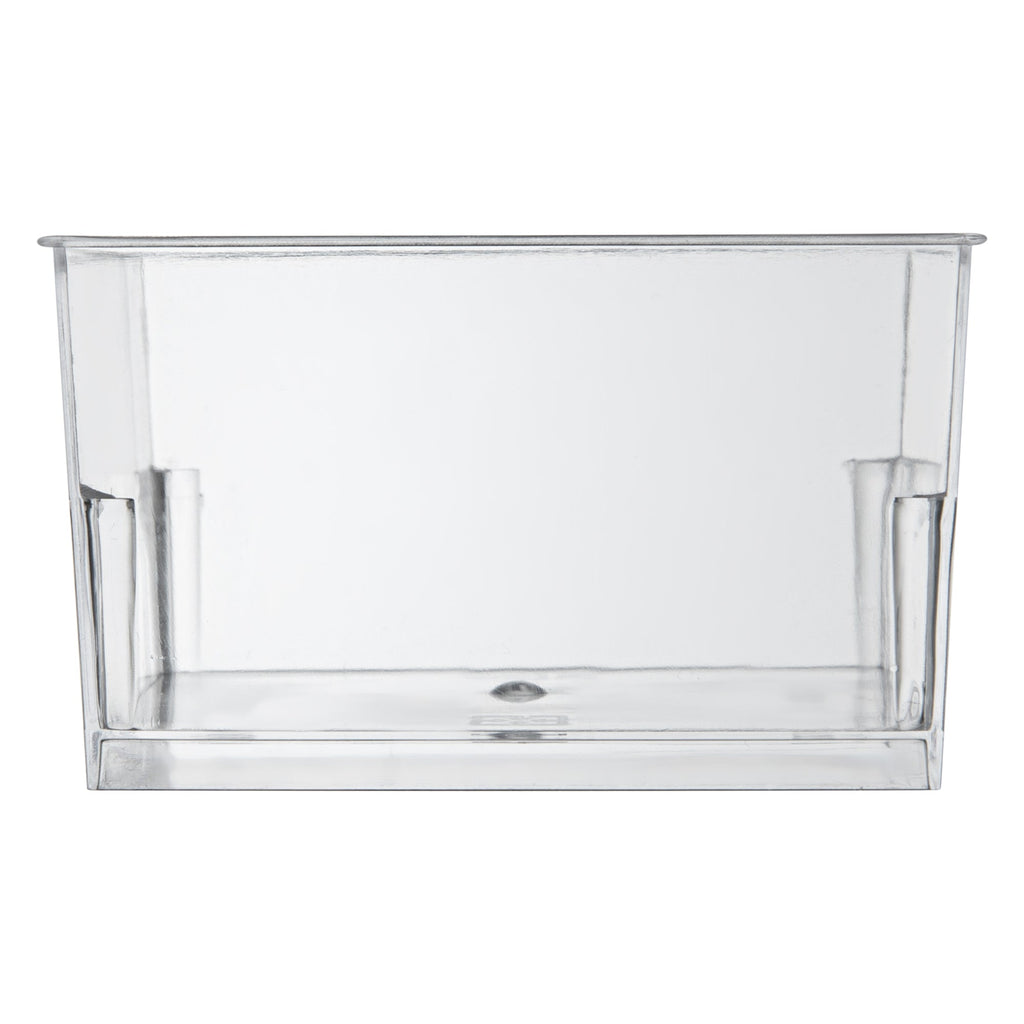 Mini Serve 5 oz Square Clear Plastic Dessert Cup - 2 3/4'' x 2 3/4'' x 1 3/4'' - 100 count box