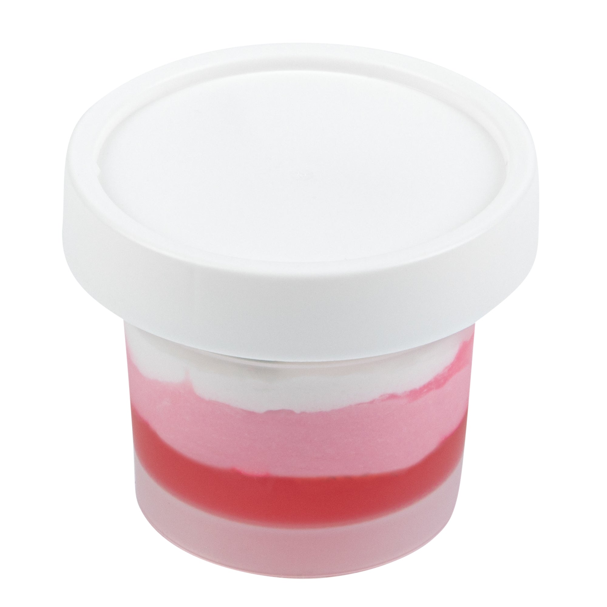 Mini Serve 5 oz Round Clear Plastic Dessert Cup - with Lid - 3'' x 3'' x 2 1/2'' - 100 count box