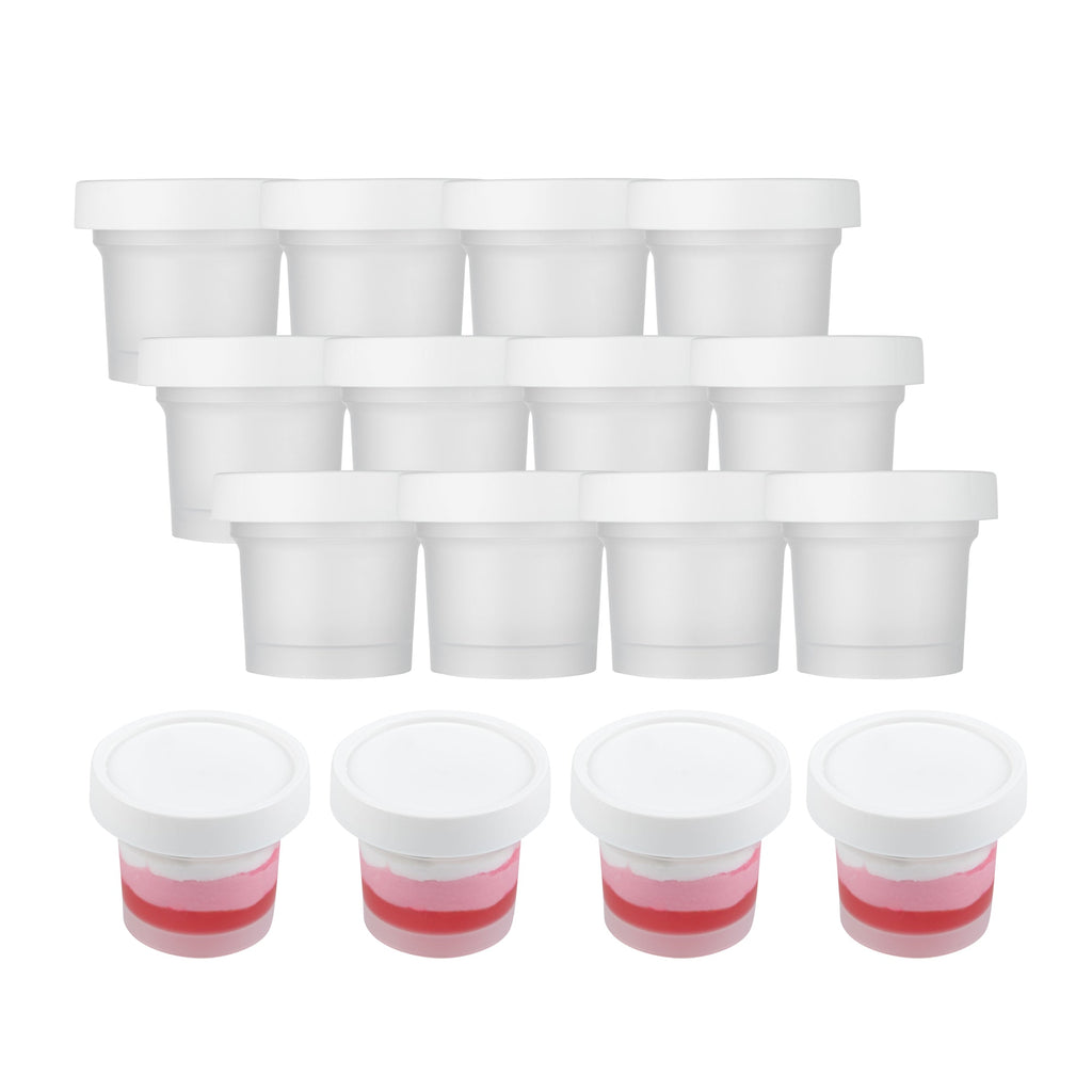 Mini Serve 5 oz Round Clear Plastic Dessert Cup - with Lid - 3'' x 3'' x 2 1/2'' - 100 count box