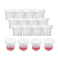 Mini Serve 5 oz Round Clear Plastic Dessert Cup - with Lid - 3'' x 3'' x 2 1/2'' - 25 count box