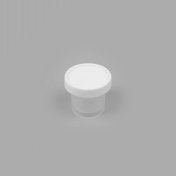 Mini Serve 5 oz Round Clear Plastic Dessert Cup - with Lid - 3'' x 3'' x 2 1/2'' - 25 count box