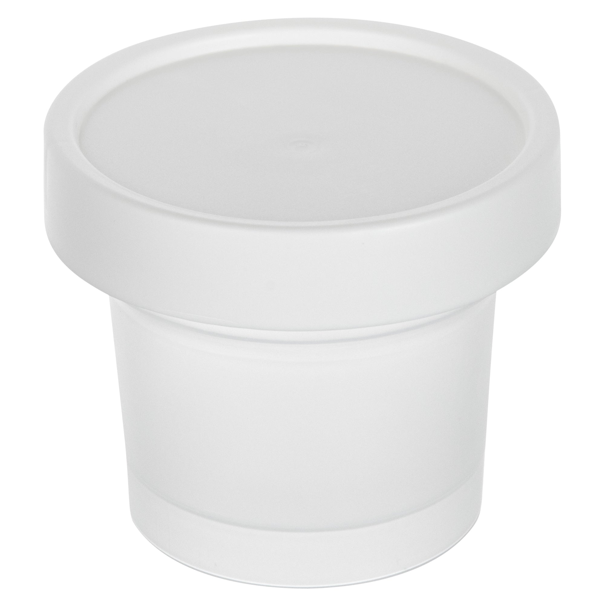 Mini Serve 5 oz Round Clear Plastic Dessert Cup - with Lid - 3'' x 3'' x 2 1/2'' - 25 count box