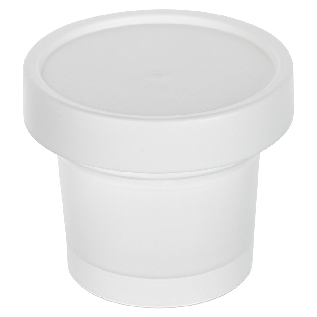Mini Serve 5 oz Round Clear Plastic Dessert Cup - with Lid - 3'' x 3'' x 2 1/2'' - 100 count box