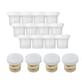 Mini Serve 8 oz Round Clear Plastic Dessert Cup - with Lid - 3 1/2'' x 3 1/2'' x 3'' - 100 count box
