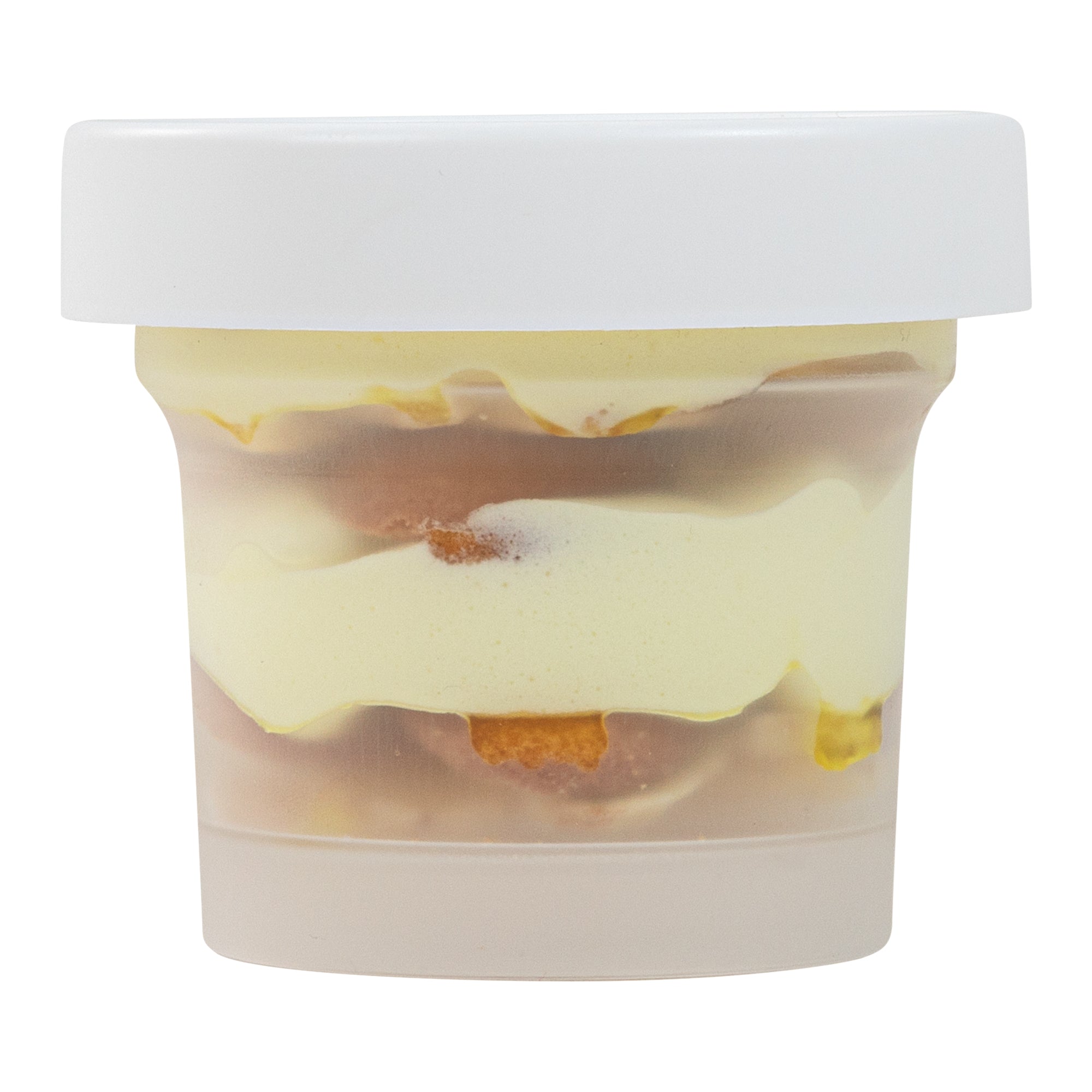 Mini Serve 8 oz Round Clear Plastic Dessert Cup - with Lid - 3 1/2'' x 3 1/2'' x 3'' - 100 count box