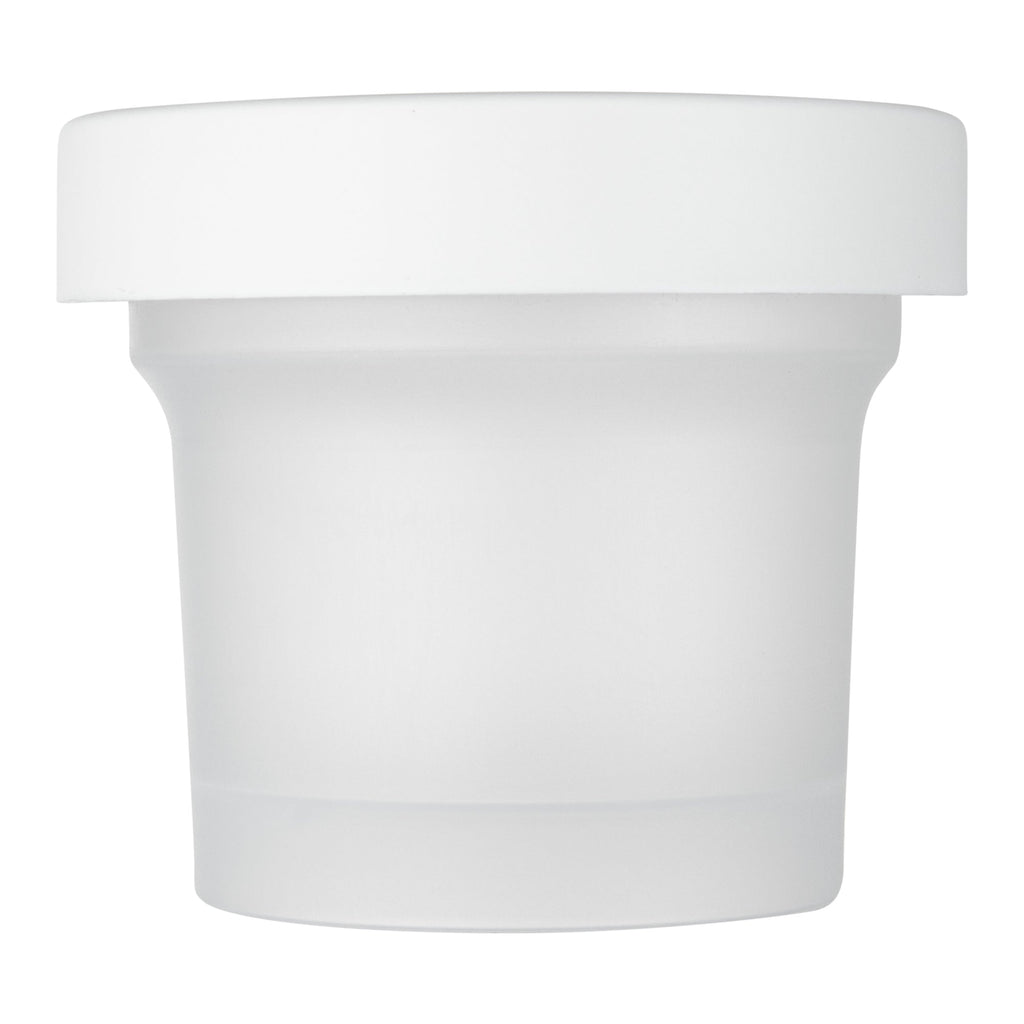 Mini Serve 8 oz Round Clear Plastic Dessert Cup - with Lid - 3 1/2'' x 3 1/2'' x 3'' - 100 count box