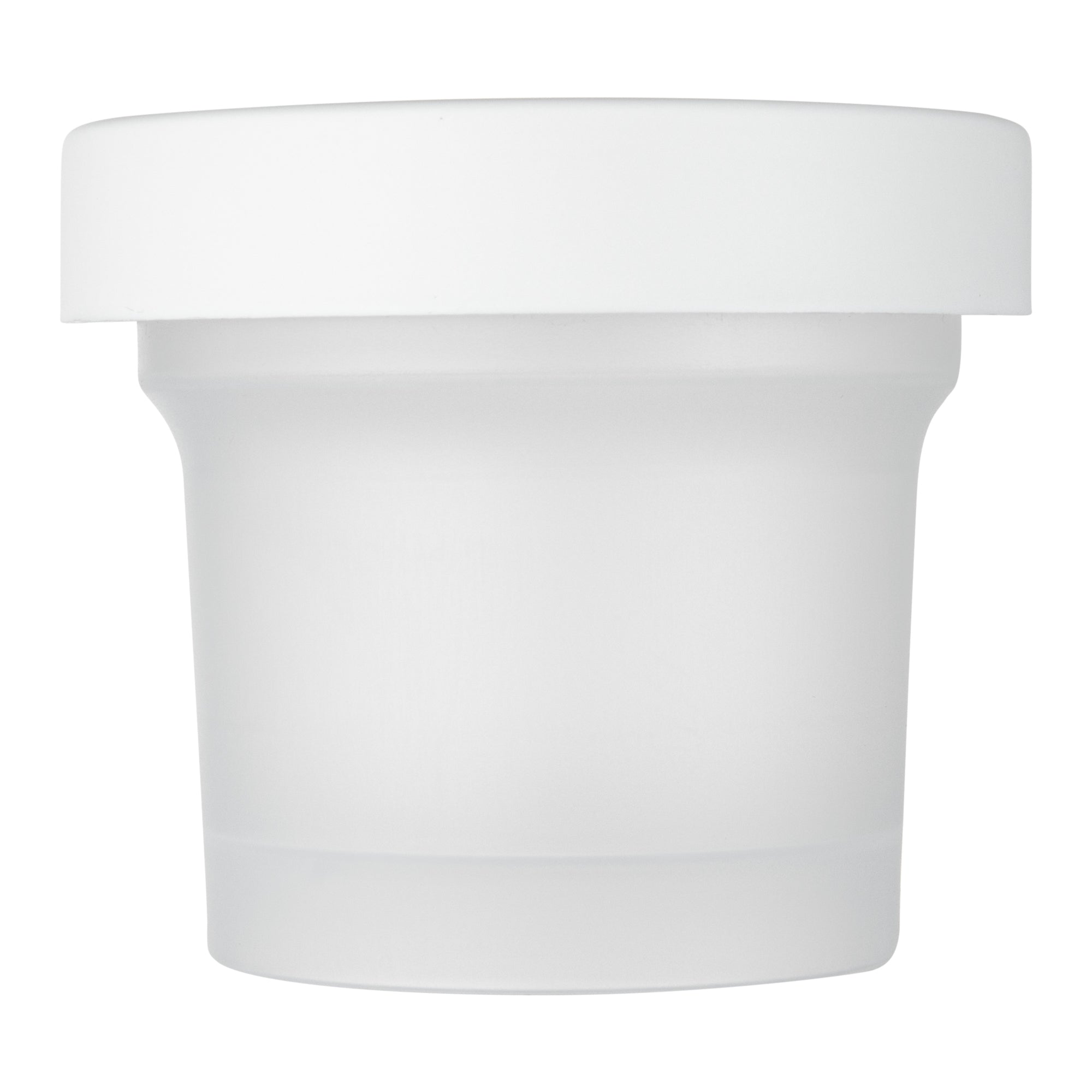 Mini Serve 8 oz Round Clear Plastic Dessert Cup - with Lid - 3 1/2'' x 3 1/2'' x 3'' - 100 count box