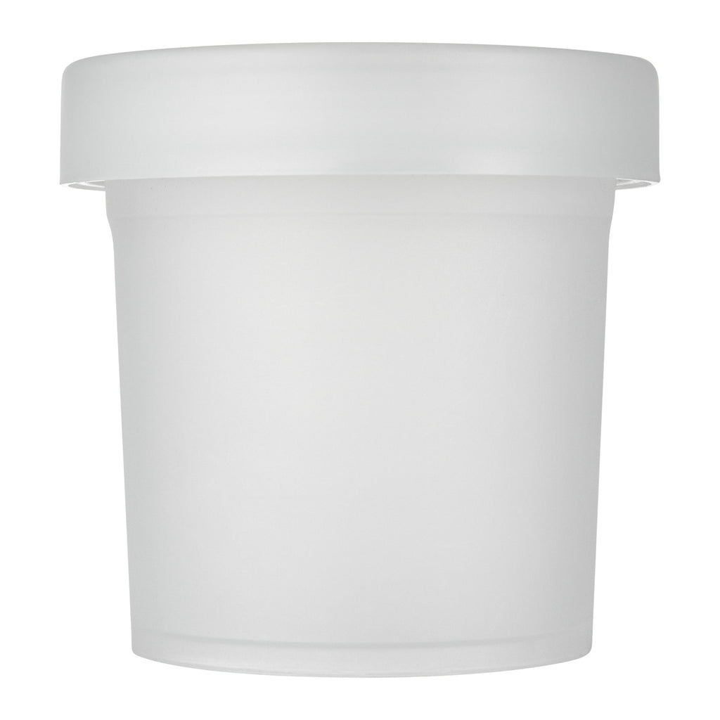 Mini Serve 10 oz Round Clear Plastic Dessert Cup - with Lid - 3 1/2'' x 3 1/2'' x 3 1/2'' - 25 count box