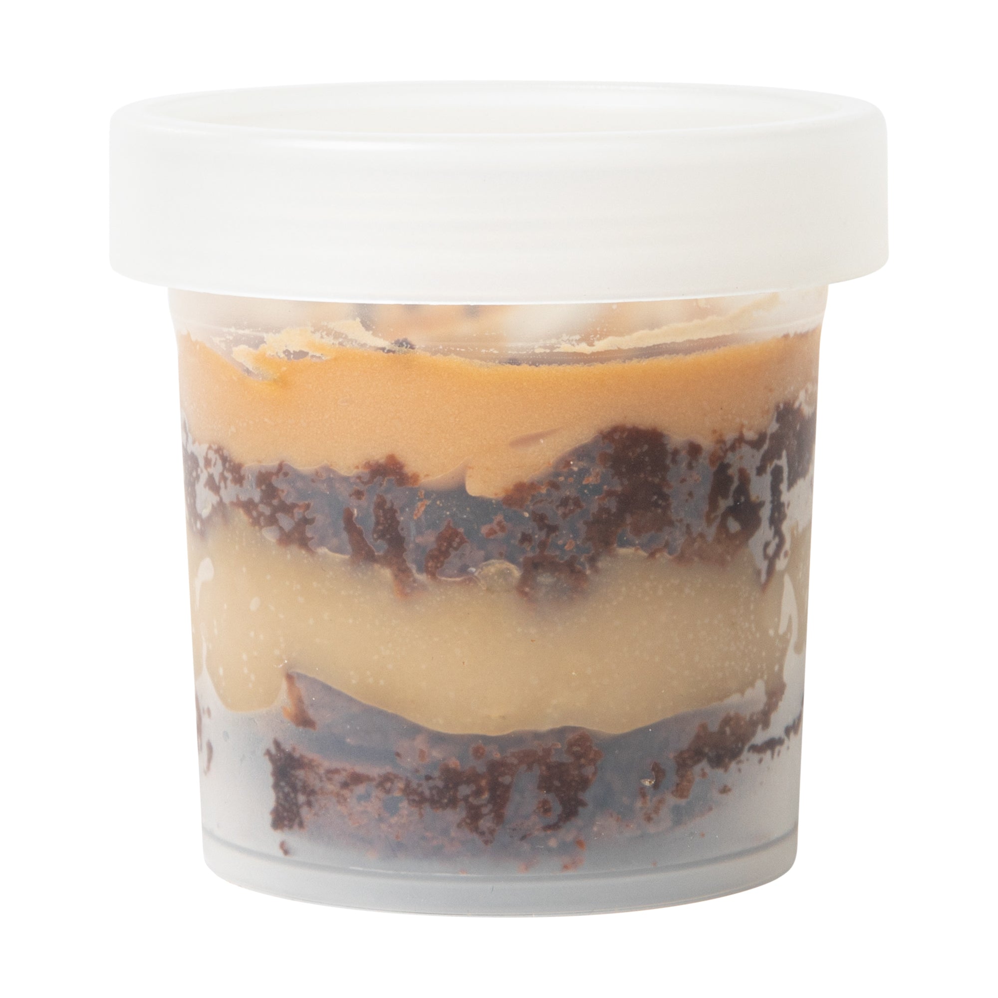 Mini Serve 10 oz Round Clear Plastic Dessert Cup - with Lid - 3 1/2'' x 3 1/2'' x 3 1/2'' - 100 count box