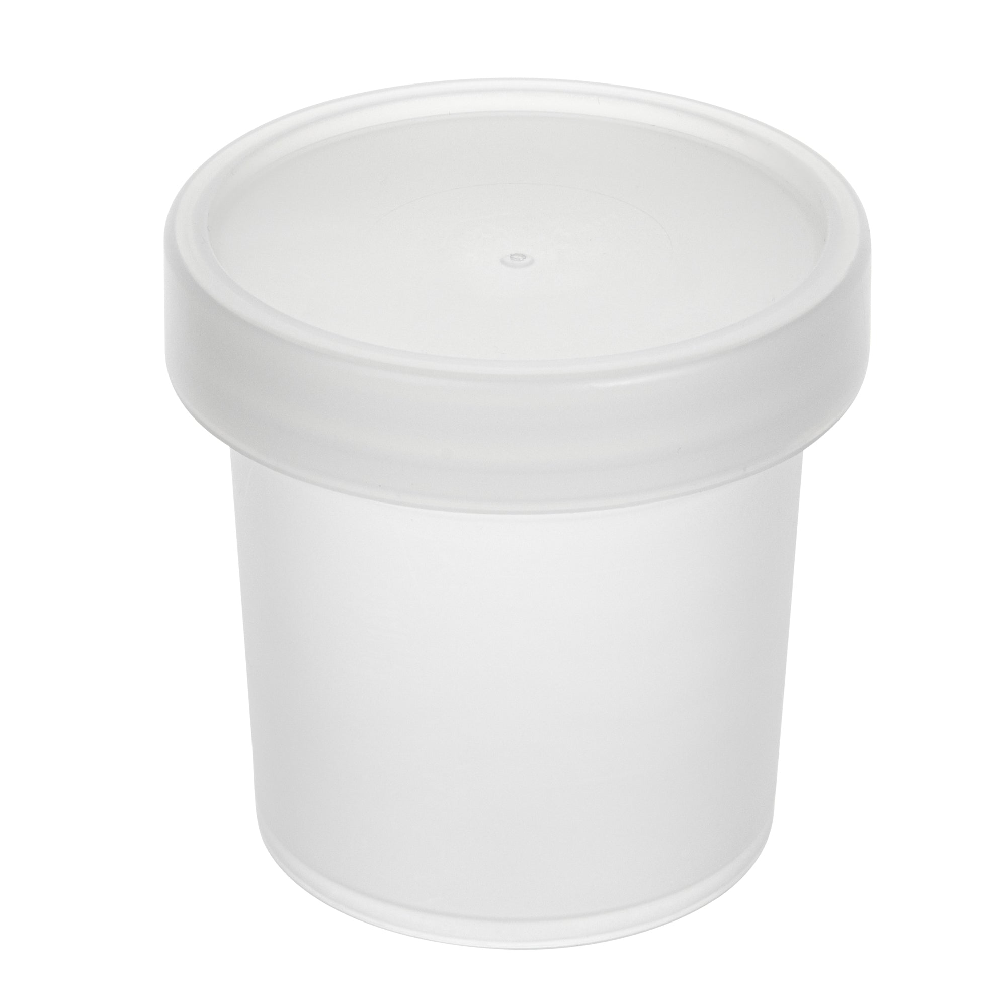 Mini Serve 10 oz Round Clear Plastic Dessert Cup - with Lid - 3 1/2'' x 3 1/2'' x 3 1/2'' - 100 count box