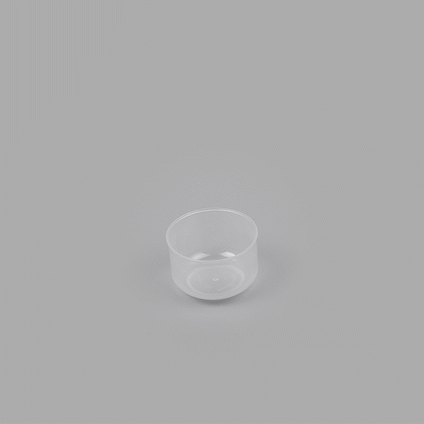 Mini Serve 4 oz Round Clear Plastic Dessert Cup - 2 3/4'' x 2 1/2'' x 1 3/4'' - 100 count box
