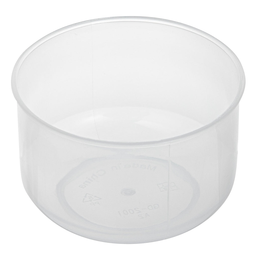 Mini Serve 4 oz Round Clear Plastic Dessert Cup - 2 3/4'' x 2 1/2'' x 1 3/4'' - 100 count box