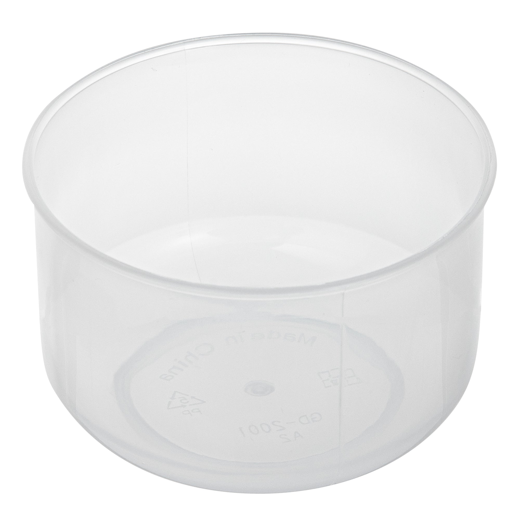Mini Serve 4 oz Round Clear Plastic Dessert Cup - 2 3/4'' x 2 1/2'' x 1 3/4'' - 100 count box
