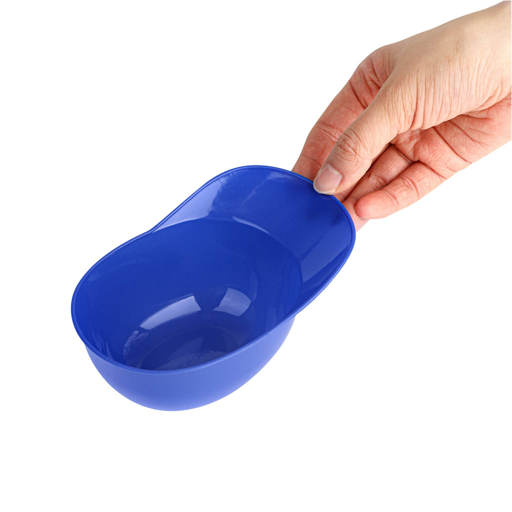 Mini Serve 8 oz Blue Plastic Baseball Helmet Ice Cream / Snack Bowl - 10 count box