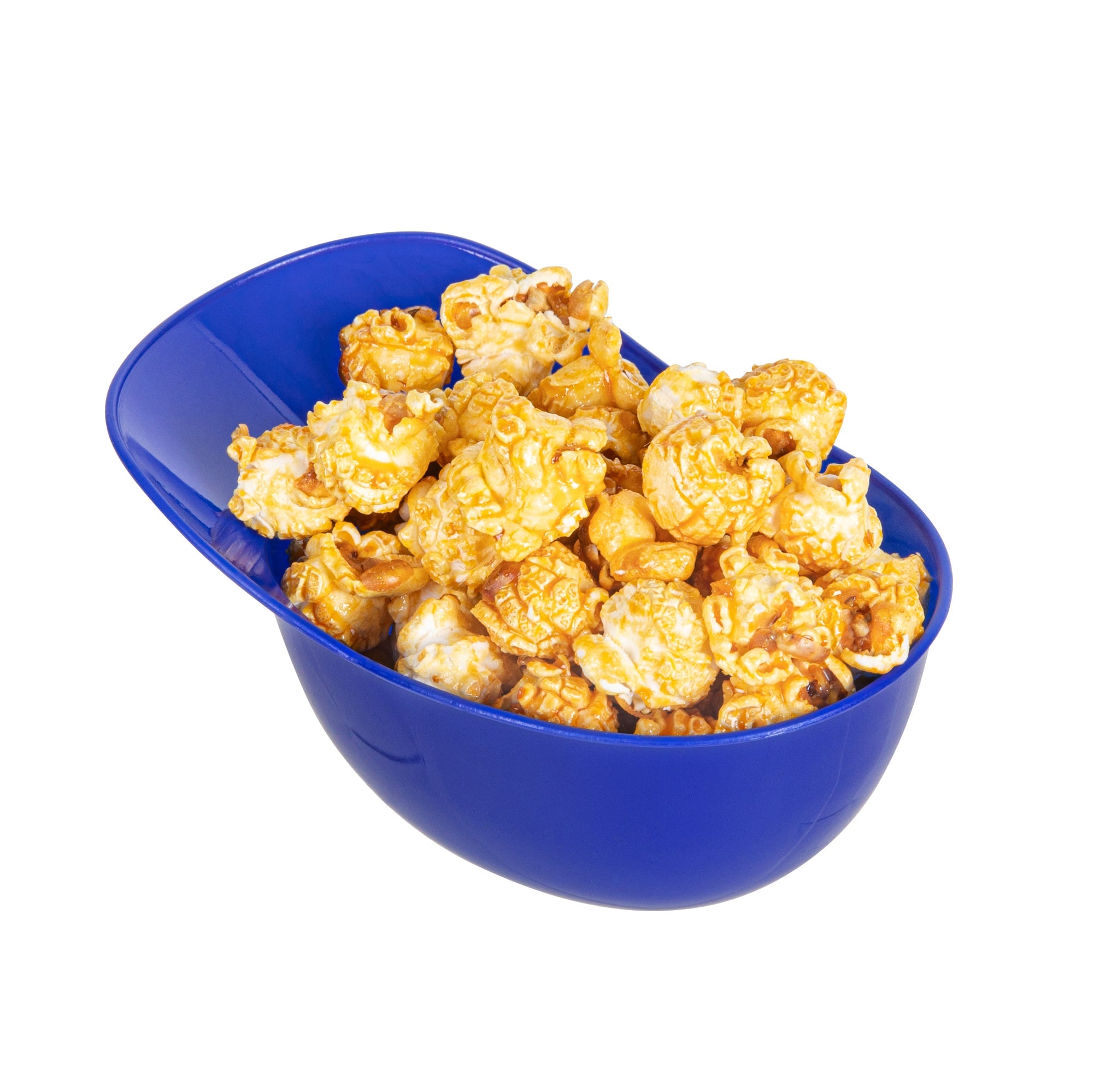 Mini Serve 8 oz Blue Plastic Baseball Helmet Ice Cream / Snack Bowl - 10 count box