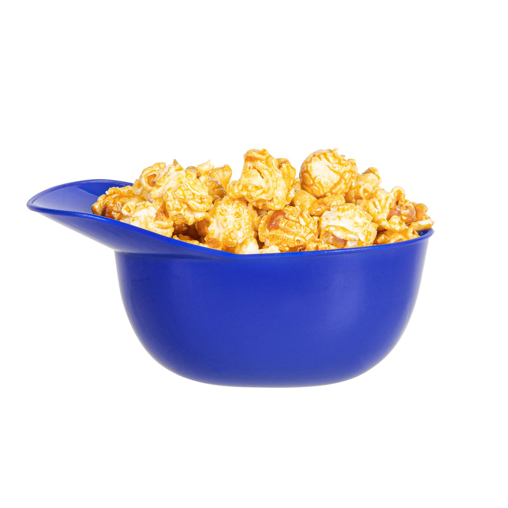 Mini Serve 8 oz Blue Plastic Baseball Helmet Ice Cream / Snack Bowl - 10 count box