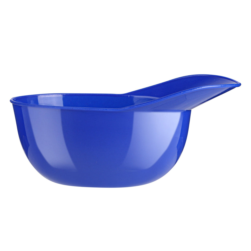 Mini Serve 8 oz Blue Plastic Baseball Helmet Ice Cream / Snack Bowl - 10 count box