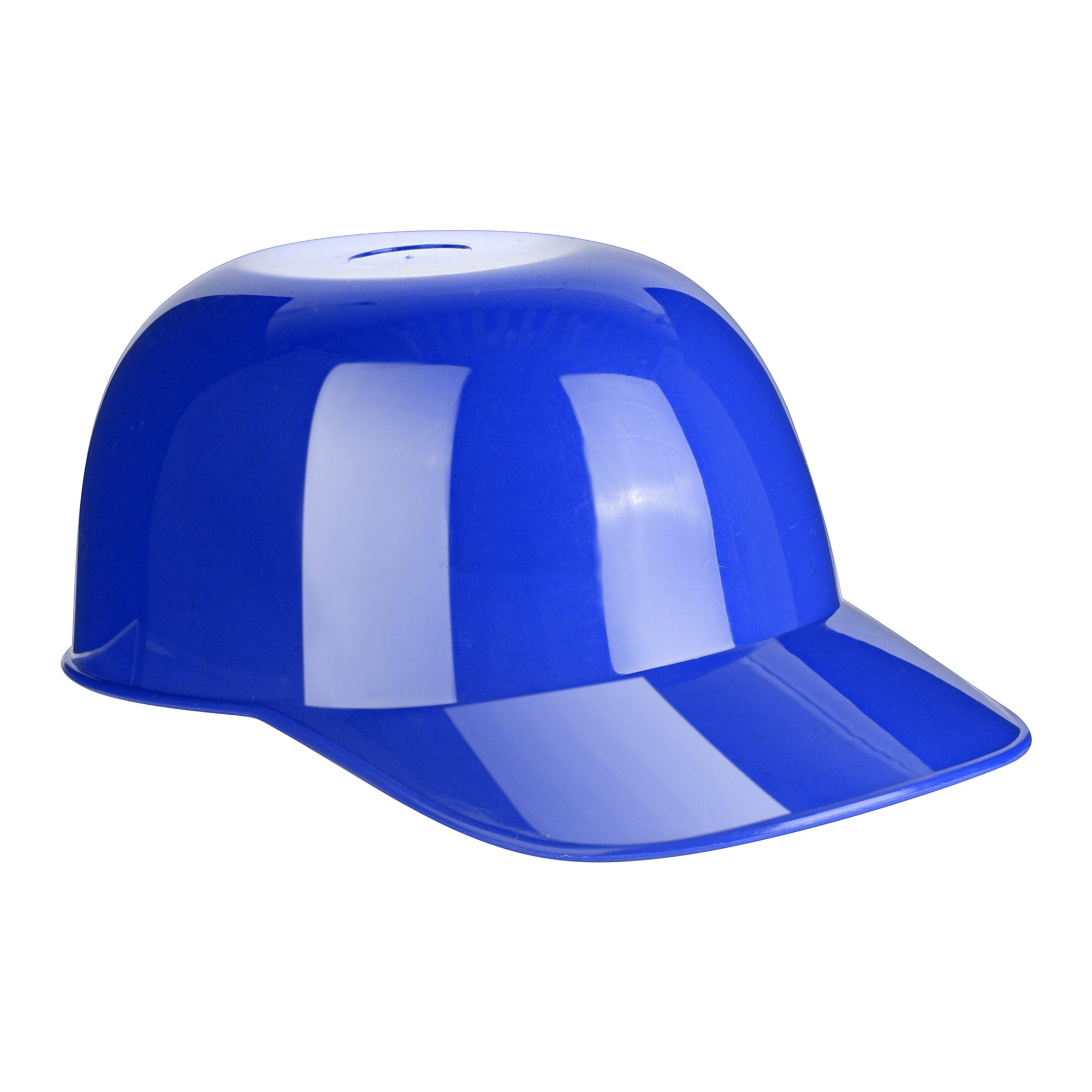 Mini Serve 8 oz Blue Plastic Baseball Helmet Ice Cream / Snack Bowl - 10 count box