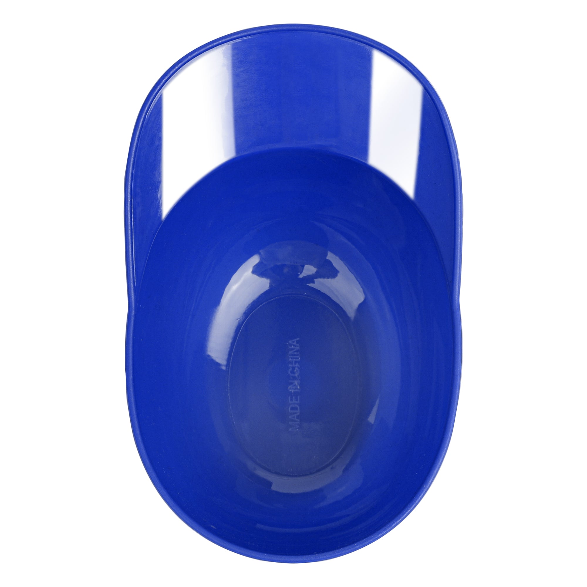 Mini Serve 8 oz Blue Plastic Baseball Helmet Ice Cream / Snack Bowl - 10 count box
