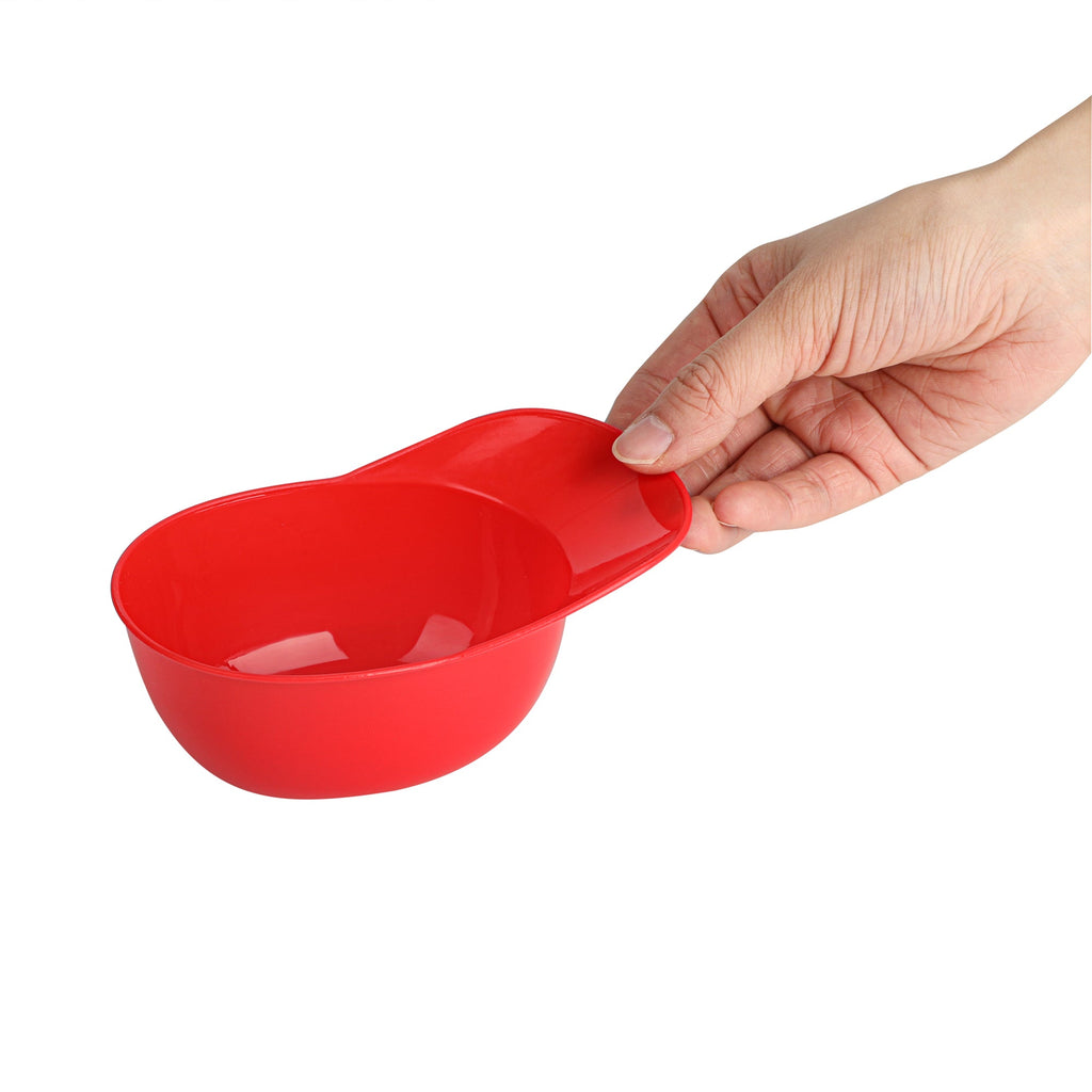 Mini Serve 8 oz Red Plastic Baseball Helmet Ice Cream / Snack Bowl - 10 count box
