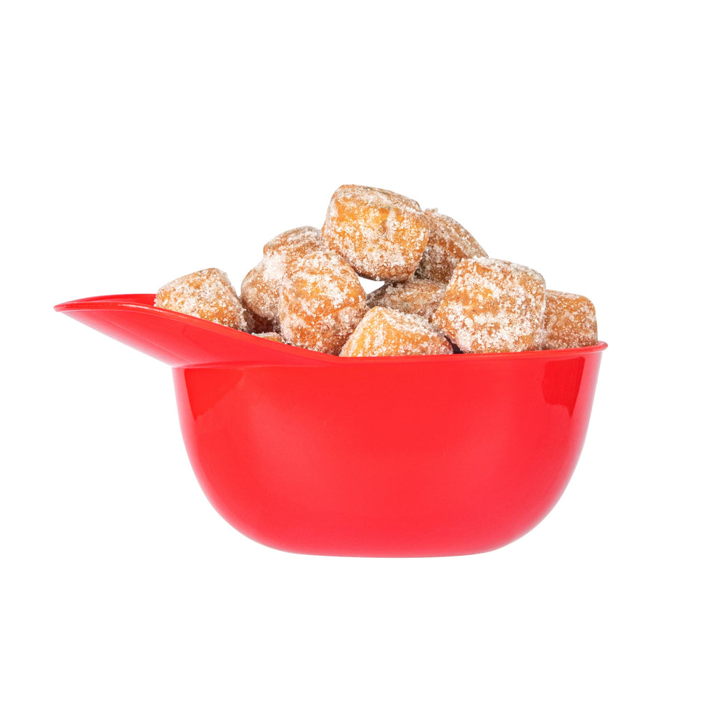 Mini Serve 8 oz Red Plastic Baseball Helmet Ice Cream / Snack Bowl - 10 count box