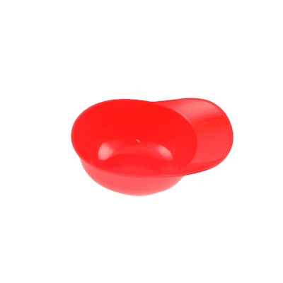 Mini Serve 8 oz Red Plastic Baseball Helmet Ice Cream / Snack Bowl - 10 count box