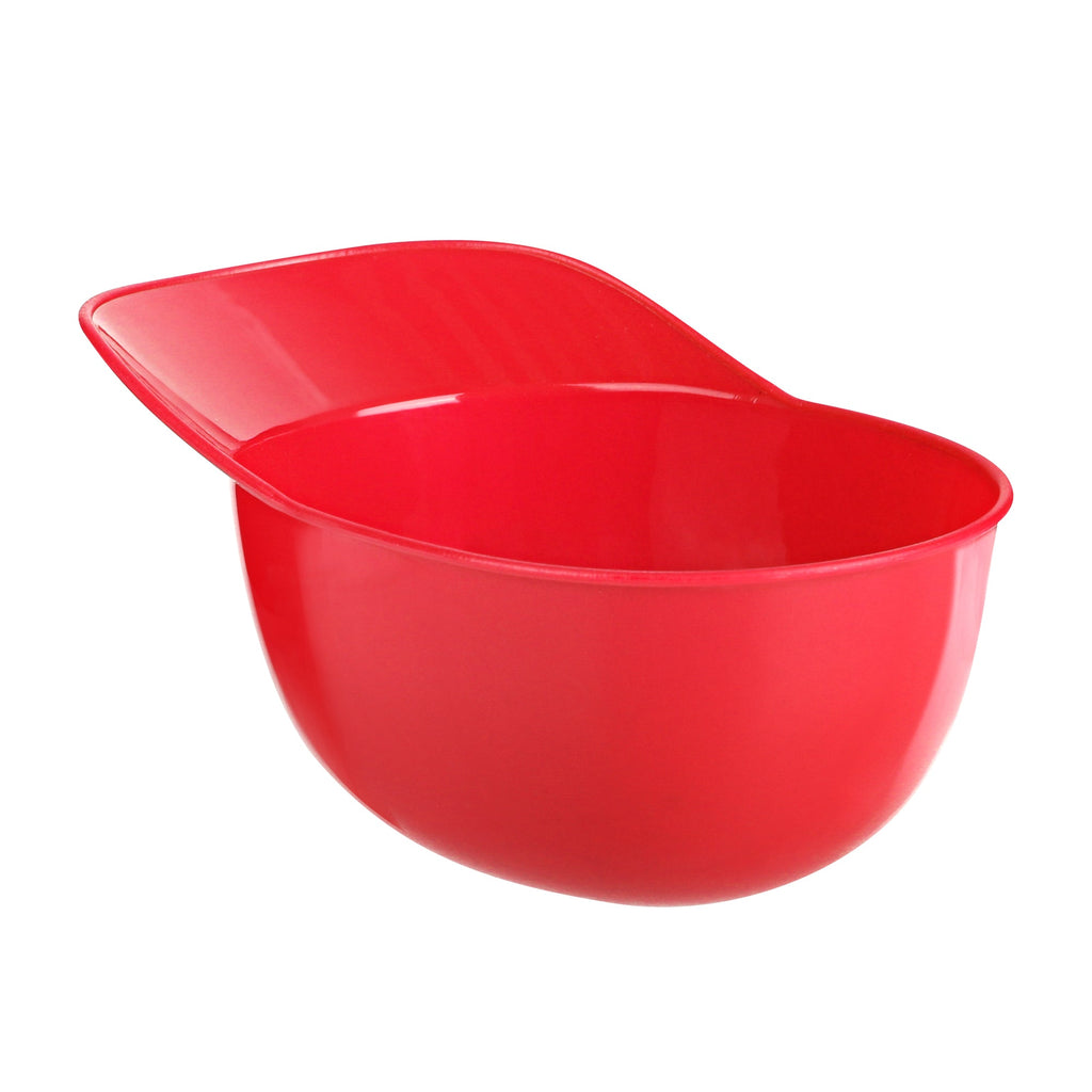 Mini Serve 8 oz Red Plastic Baseball Helmet Ice Cream / Snack Bowl - 10 count box