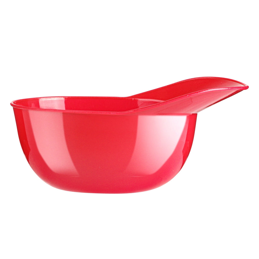 Mini Serve 8 oz Red Plastic Baseball Helmet Ice Cream / Snack Bowl - 10 count box