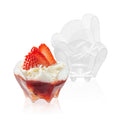 Mini Serve 2 oz Clear Plastic Flower Cup - 2 3/4" x 2 1/2" x 1 3/4" - 25 count box