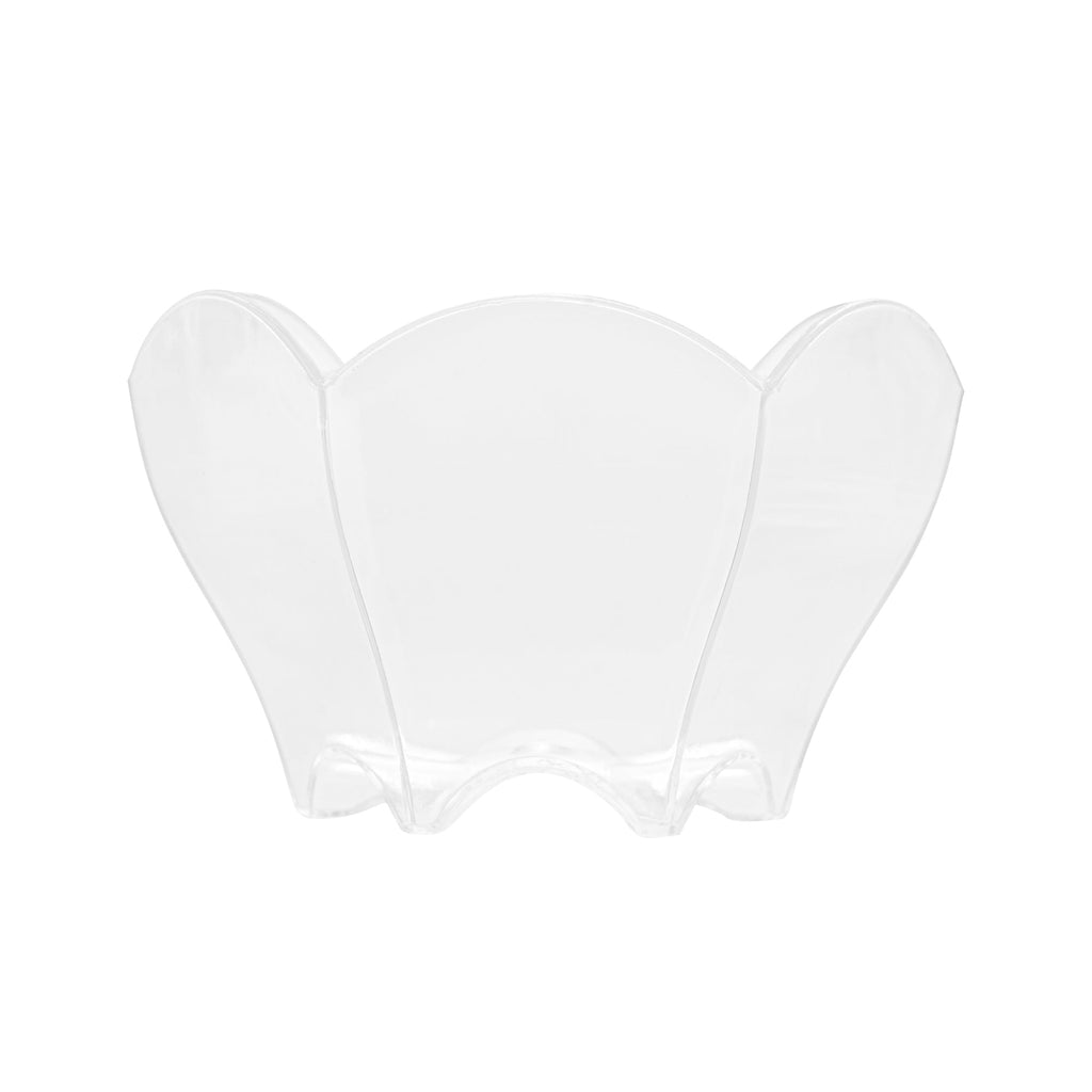 Mini Serve 2 oz Clear Plastic Flower Cup - 2 3/4" x 2 1/2" x 1 3/4" - 25 count box