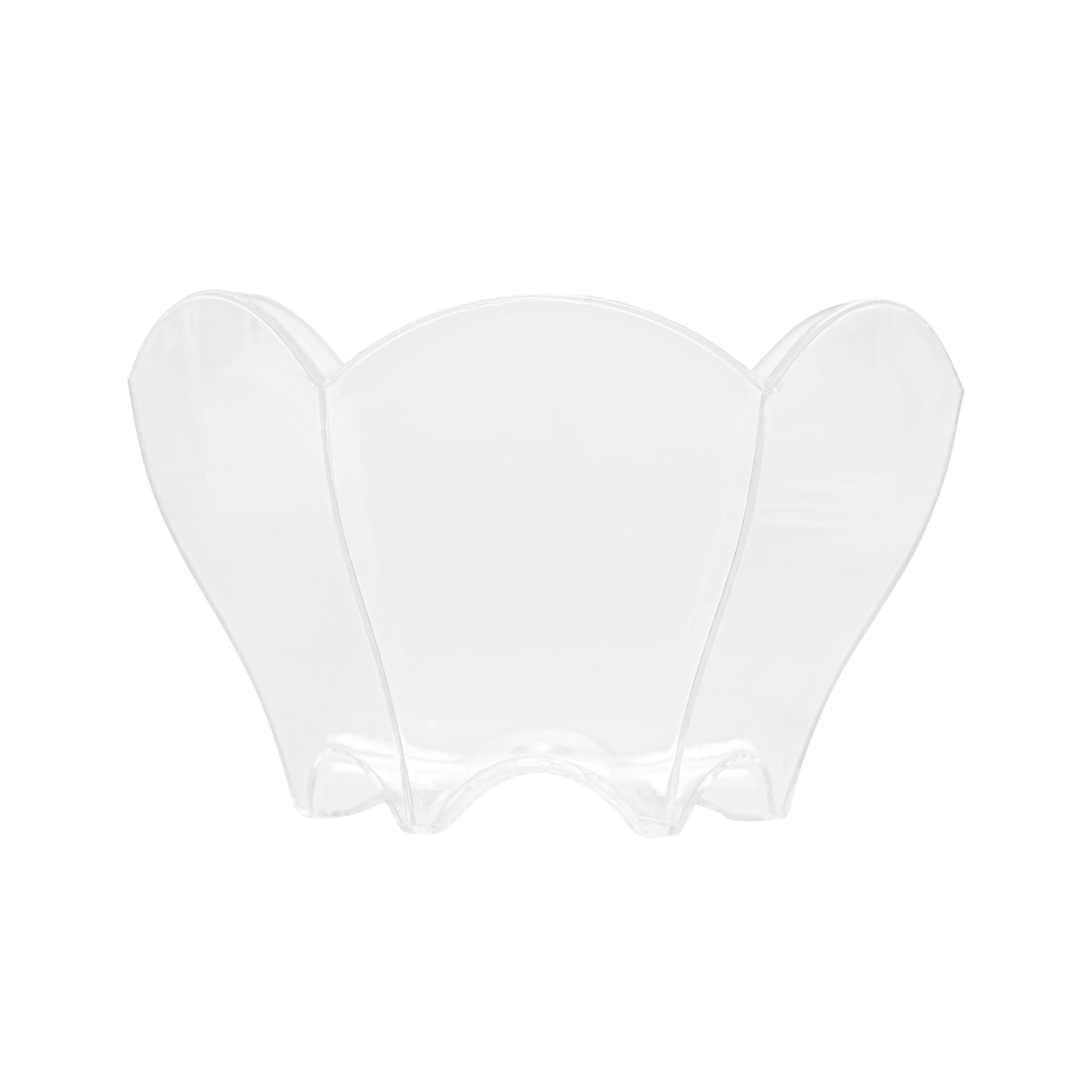 Mini Serve 2 oz Clear Plastic Flower Cup - 2 3/4" x 2 1/2" x 1 3/4" - 25 count box