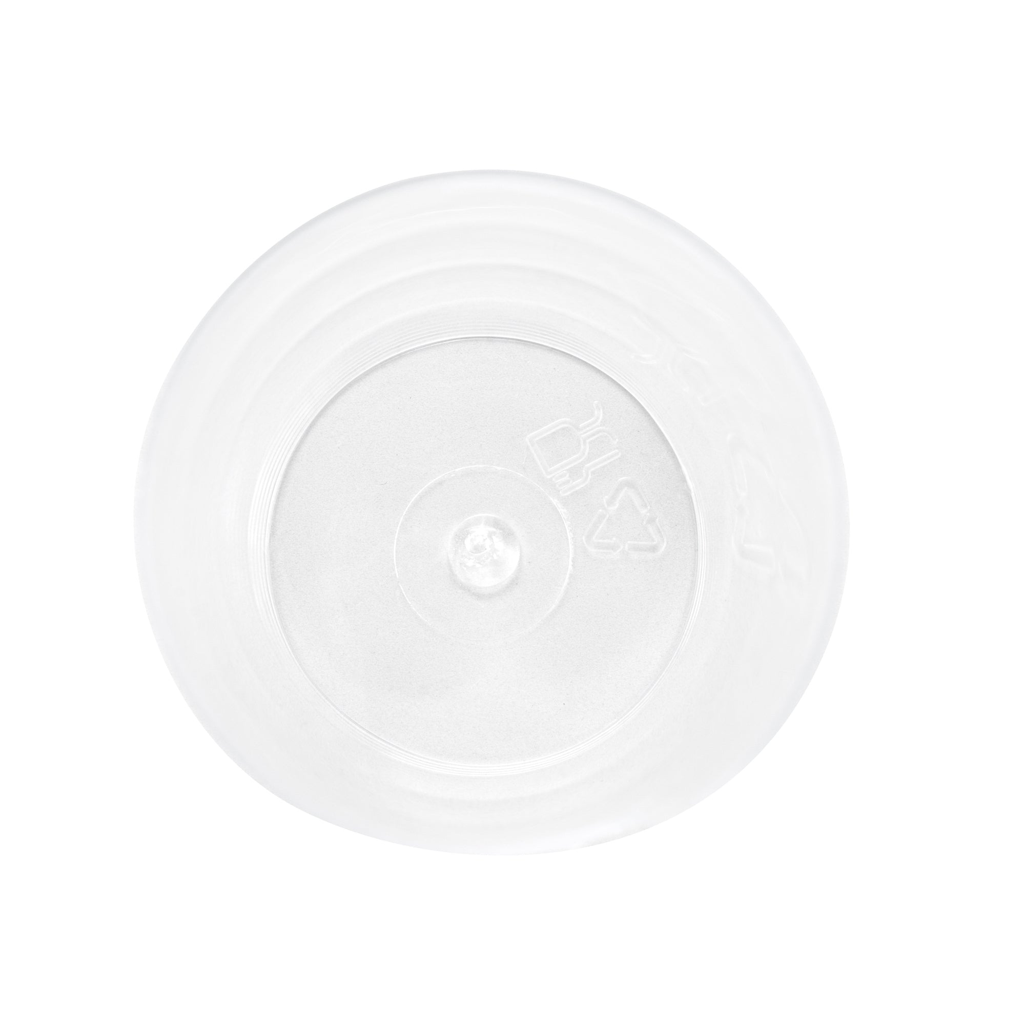 Mini Serve 2 oz Clear Plastic Spiral Cup - 1 3/4" x 1 3/4" x 2 3/4" - 25 count box