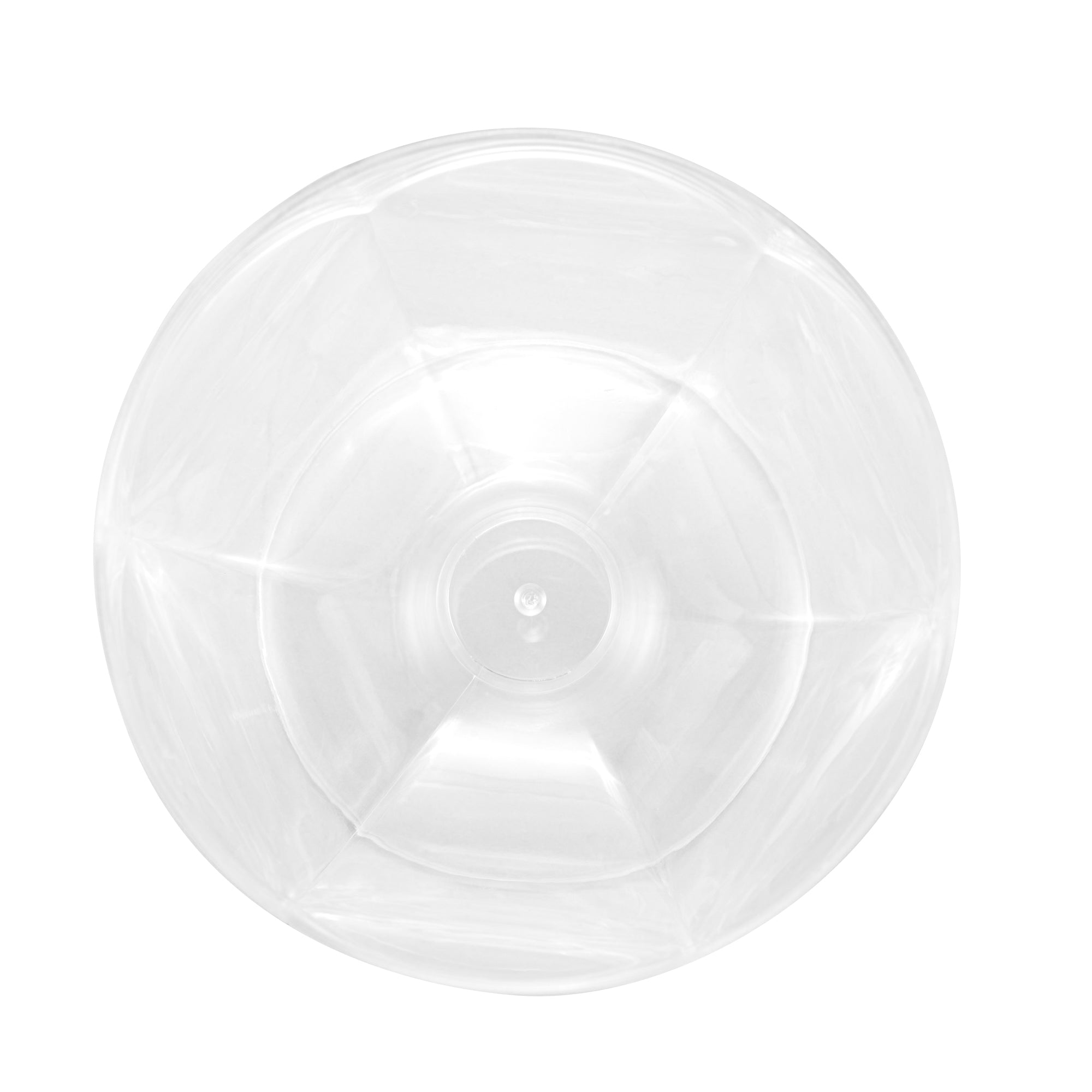 Mini Serve 3 oz Clear Plastic Footed Bowl - 3" x 3" x 2 1/4" - 25 count box