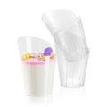 Mini Serve 2 oz Clear Plastic Rose Cup - 2 1/2" x 2 1/4" x 3 1/2" - 25 count box
