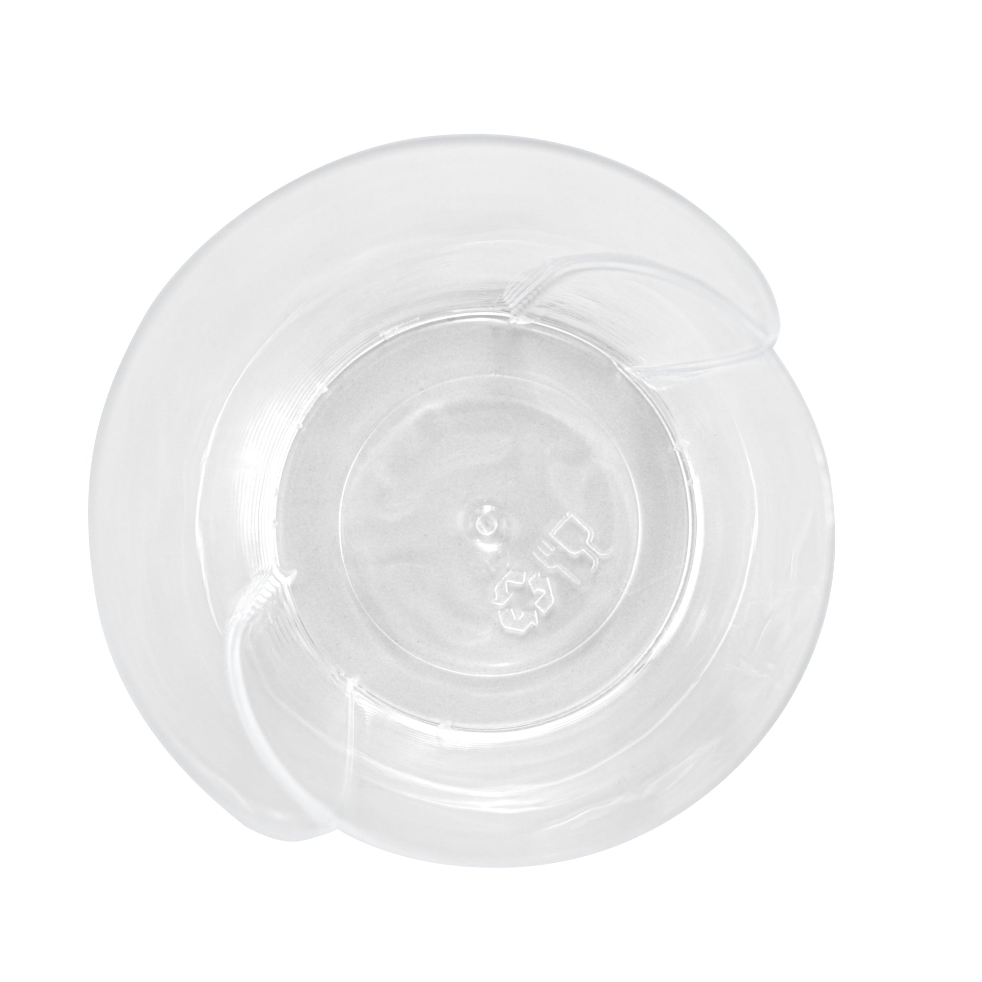 Mini Serve 2 oz Clear Plastic Rose Cup - 2 1/2" x 2 1/4" x 3 1/2" - 25 count box
