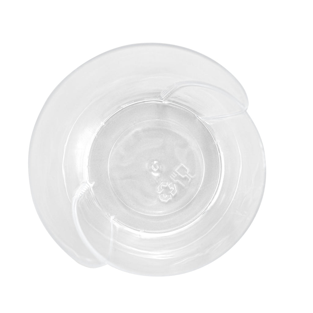 Mini Serve 2 oz Clear Plastic Rose Cup - 2 1/2" x 2 1/4" x 3 1/2" - 100 count box