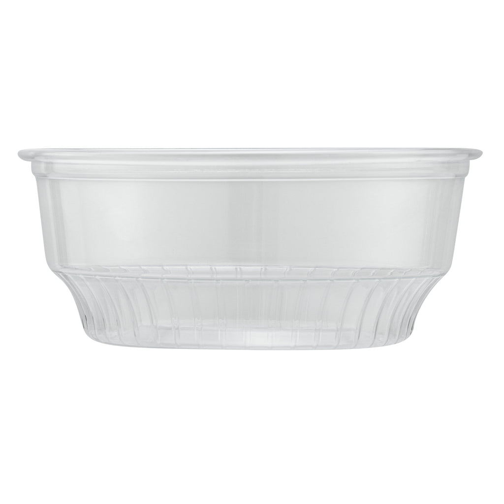 Chef 101 4 oz Round Clear Plastic Dessert Cup - 3 1/4" x 3 1/4" x 1 1/2" - 50 count box