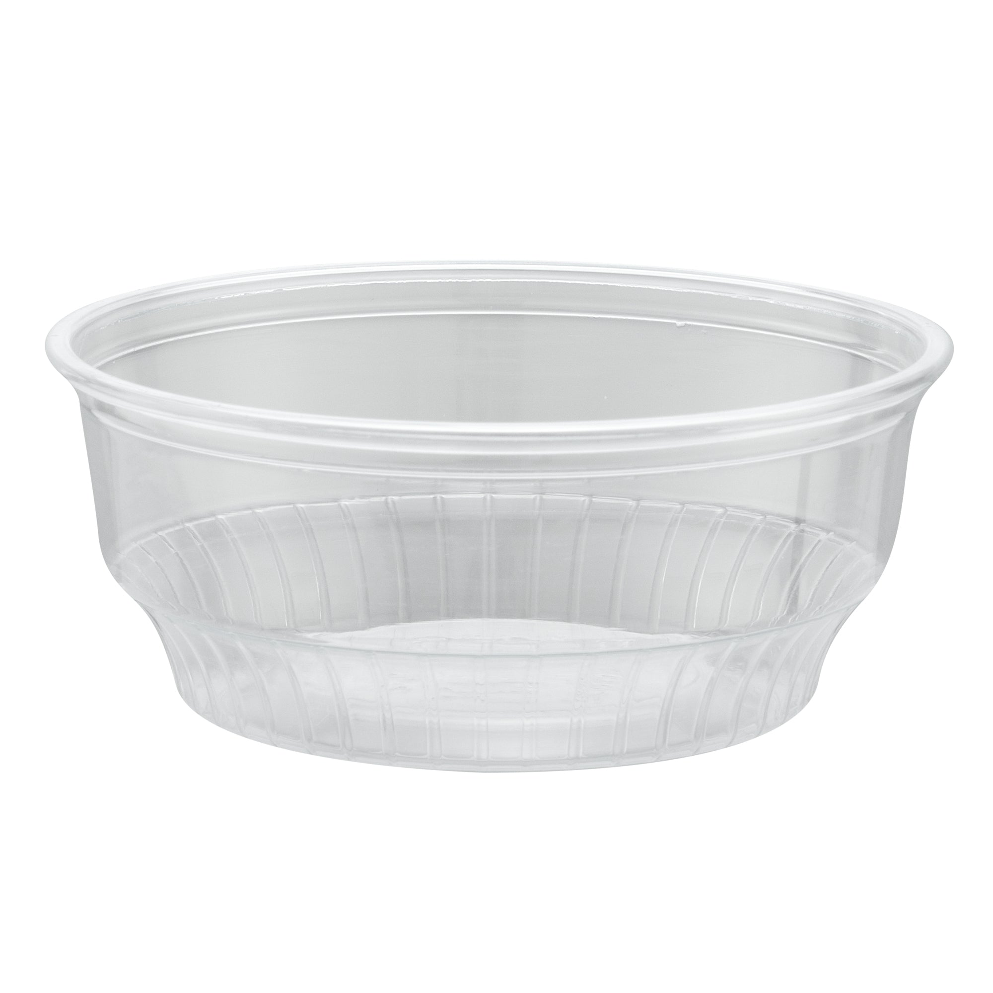 Chef 101 4 oz Round Clear Plastic Dessert Cup - 3 1/4" x 3 1/4" x 1 1/2" - 500 count box