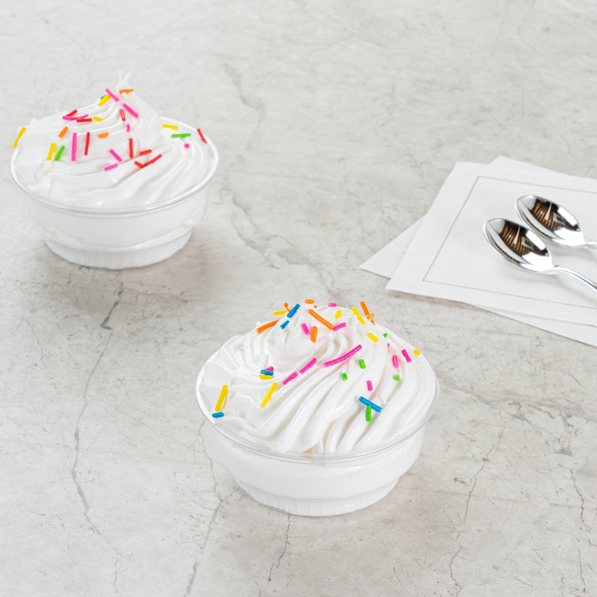 Chef 101 4 oz Round Clear Plastic Dessert Cup - 3 1/4" x 3 1/4" x 1 1/2" - 500 count box