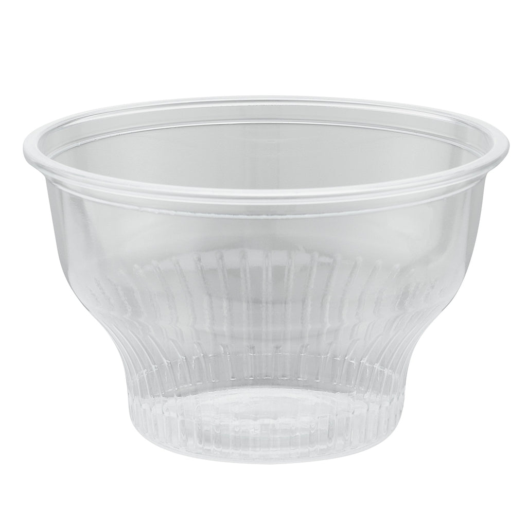 Chef 101 8 oz Round Clear Plastic Dessert Cup - 3 3/4" x 3 3/4" x 2 1/2" - 50 count box