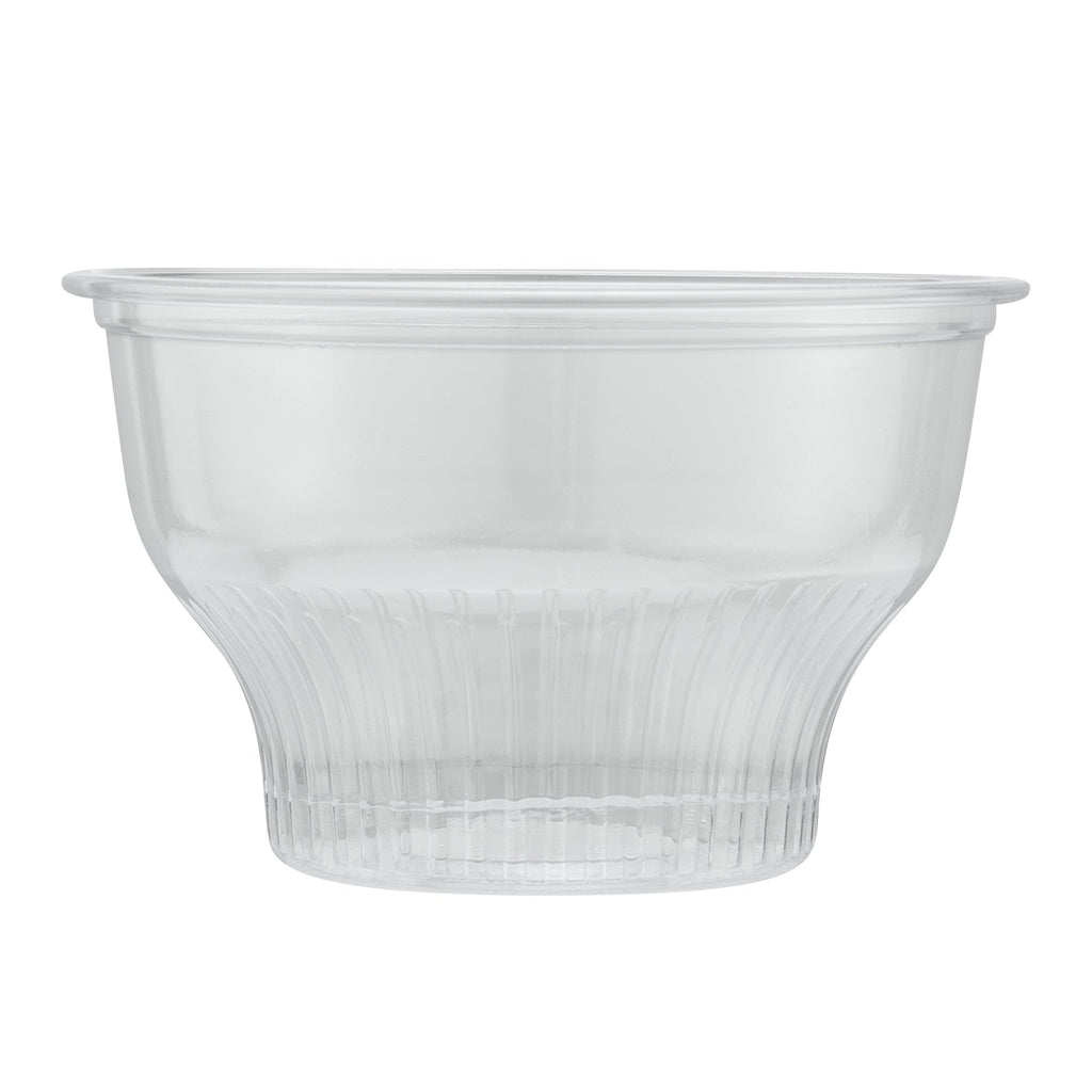 Chef 101 8 oz Round Clear Plastic Dessert Cup - 3 3/4" x 3 3/4" x 2 1/2" - 50 count box